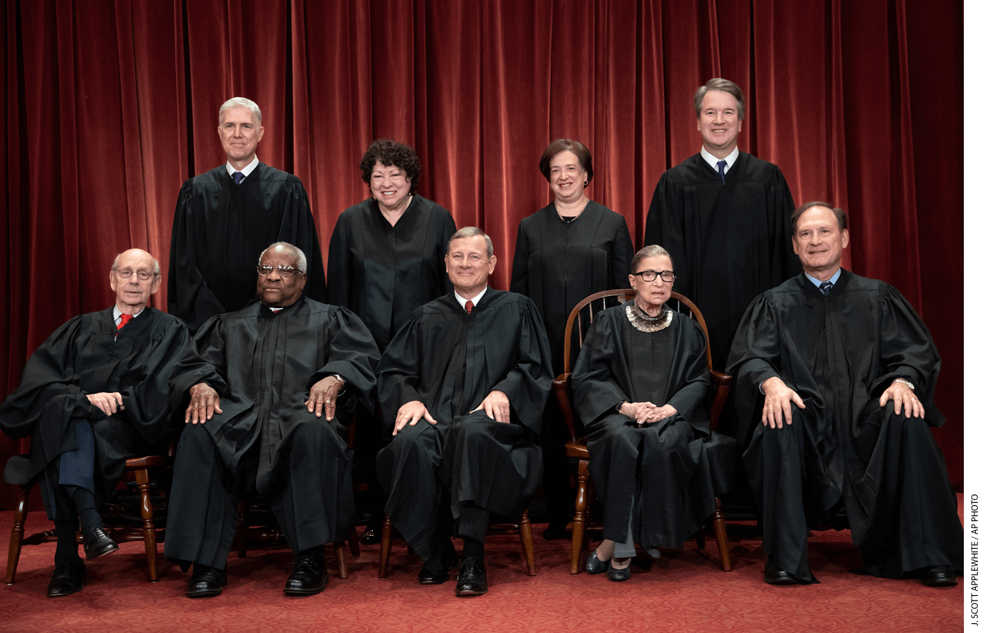 The justices of the U.S. Supreme Court.